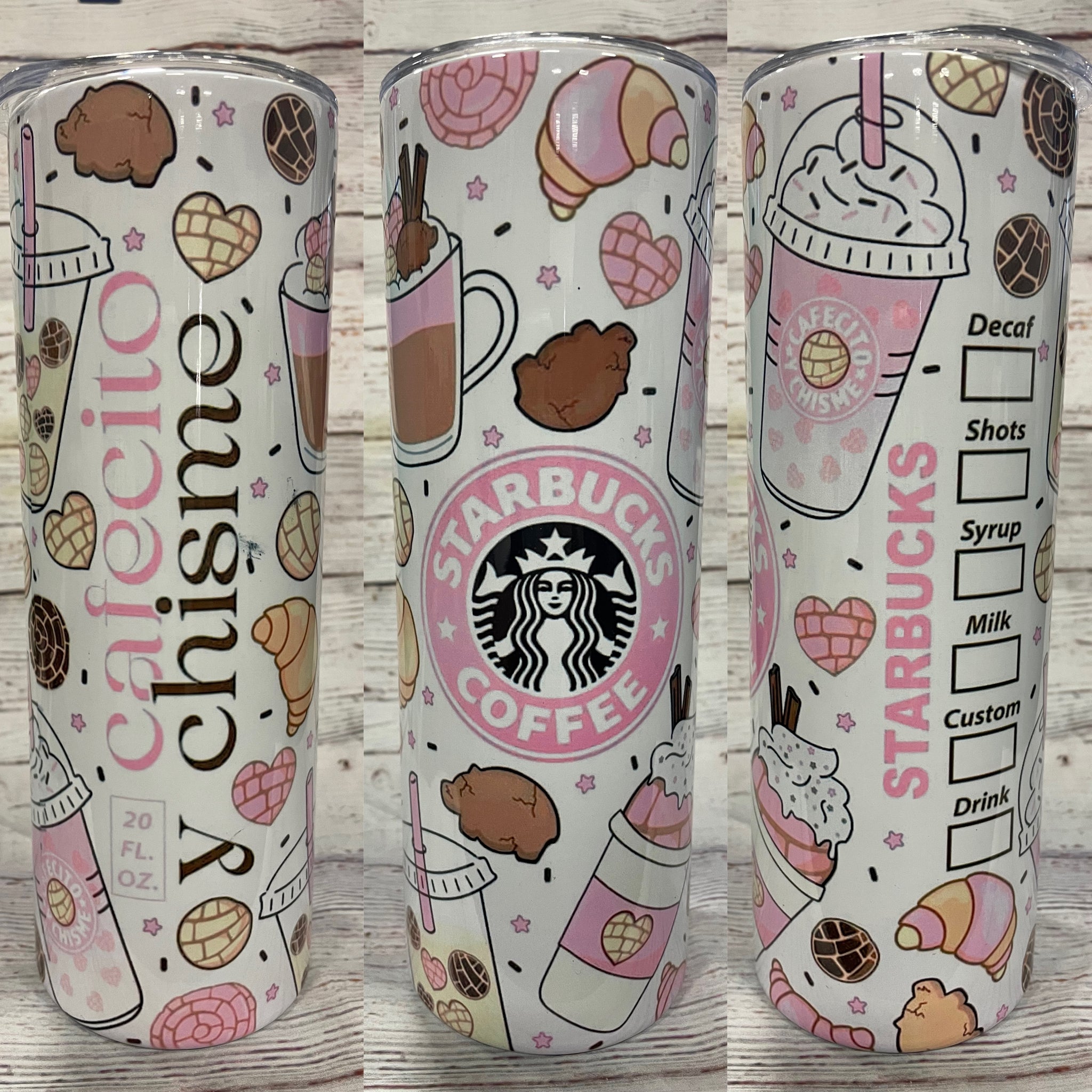 Cute Stich Cafecito Y Chisme Valentines Day Stainless Steel 20 oz Coffee  Tumbler